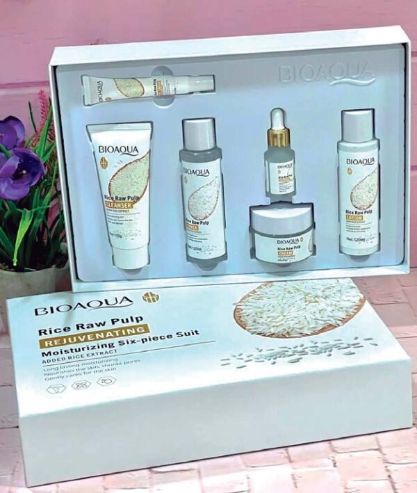 Set Facial de Arroz Bioaqua: