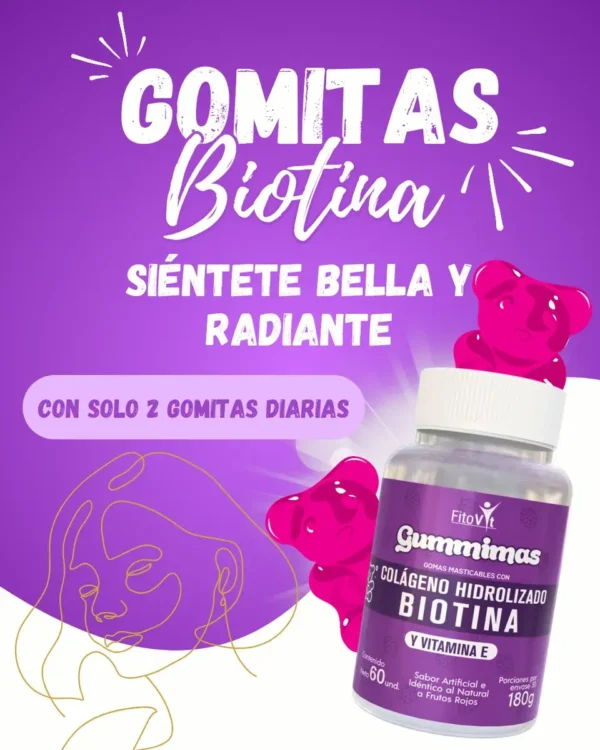 GOMITAS DE COLAGENO + BIOTINA FITOVIT