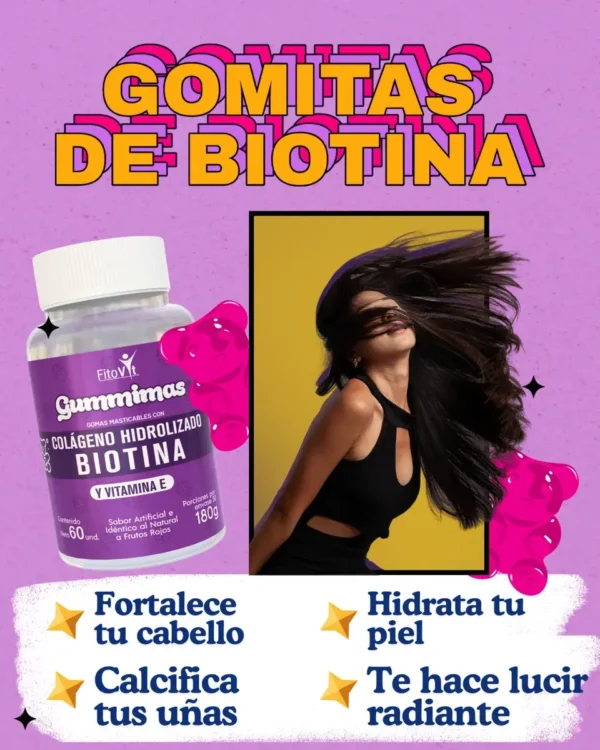 GOMITAS DE COLAGENO + BIOTINA FITOVIT