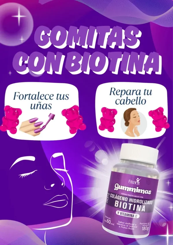 GOMITAS DE COLAGENO + BIOTINA FITOVIT