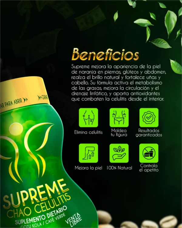 SUPREME CHAO CELULITIS BENEFICIOS