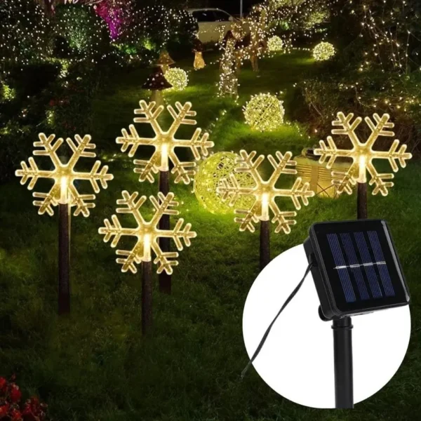 Instalacion Solar Para Jardin Copo Nieve