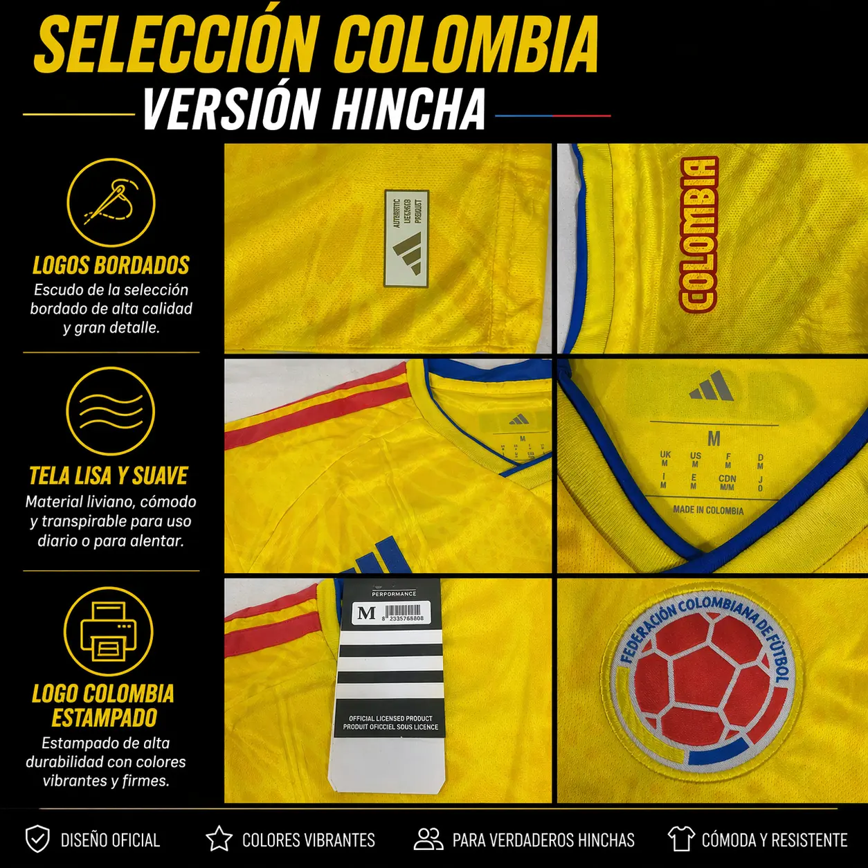 CAMISETA SELECCION COLOMBIA