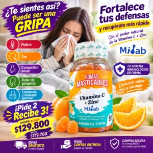 GOMITAS DE VITAMINA C + ZINC