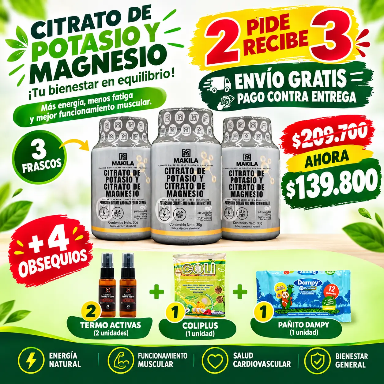 CITRATO DE POTASIO Y MAGNESIO PRECIO
