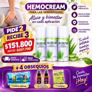 HEMOCREAM PARA LAS HEMORROIDES