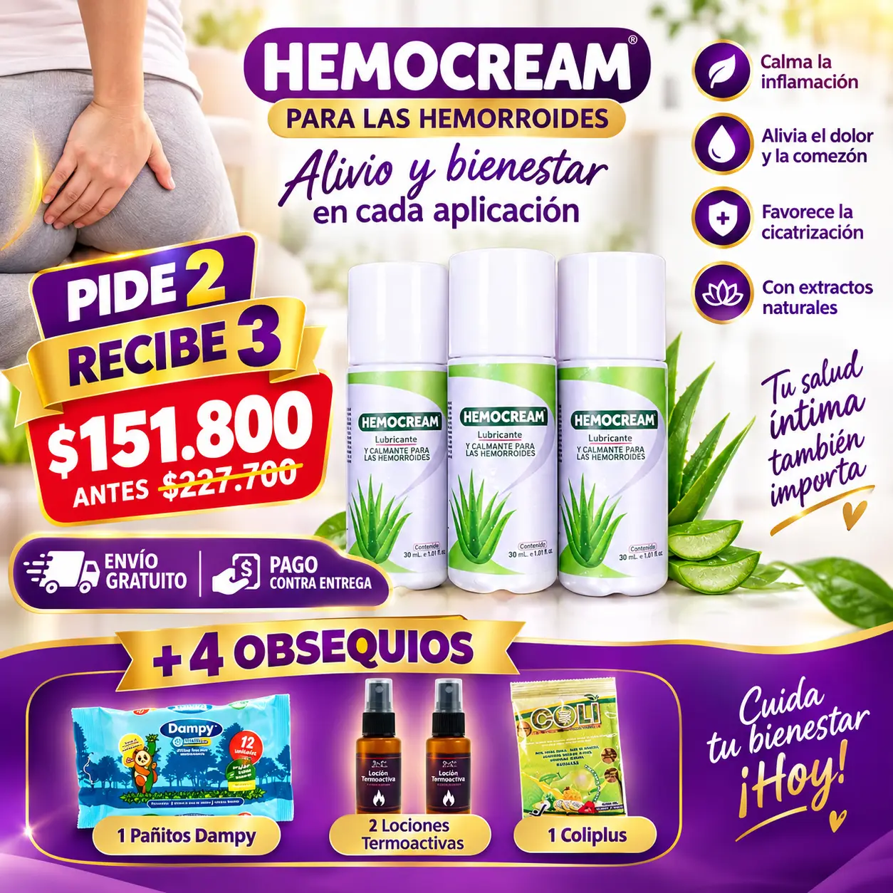 HEMOCREAM PARA LAS HEMORROIDES